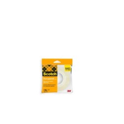 Scotch 508 Fita Adesiva 19mm x 33m - Fácil de Cortar - Transparente