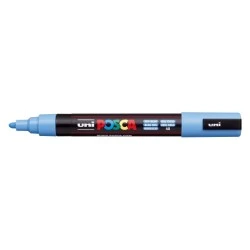 Posca PC-5M Paint Marker - Polyester Tip 1.8-2.5mm - Water-Based Ink - Light Resistant - Non-Permanent - Sky Blue