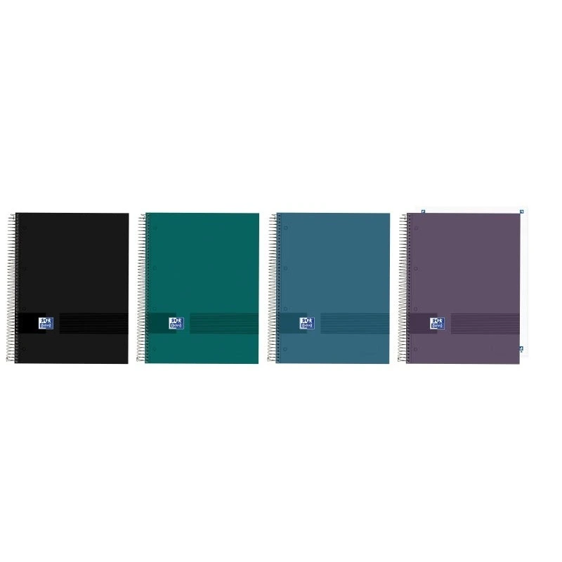 Oxford and You Spiral Notebook - A5+ Format - 48 Plain Sheets - Extra-Hard Cover - Text Digitisation with App - Assorted Colours