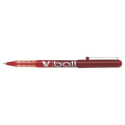 Pilot V Ball 07 Liquid Ink Rollerball Pen - Round Ball Tip 0.7mm - Line Width 0.5mm - Colour Red