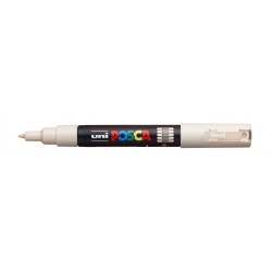 Posca PC-1M Paint Marker - 0.7mm Conical Polyester Tip - Water-Based Ink - Light Resistant - Beige