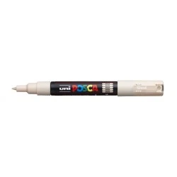 Posca PC-1M Paint Marker - 0.7mm Conical Polyester Tip - Water-Based Ink - Light Resistant - Beige