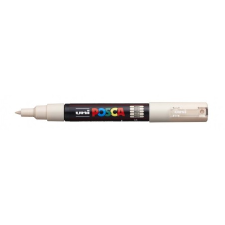 Posca PC-1M Marqueur Peinture - Pointe Polyester Conique 0.7mm - Encre à Base d'Eau - Résistant à la Lumière - Couleur Beige