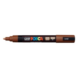 Posca PC-5M Paint Marker - Bullet Tip 1.8-2.5mm - Water-Based Ink - Light Resistant - Non-Permanent - Brown