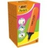 Bic Marking Highlighter Flat Fluorescent Highlighter - Chisel Tip - Line Width between 1.70 and 4.80 mm - Water-Based Ink