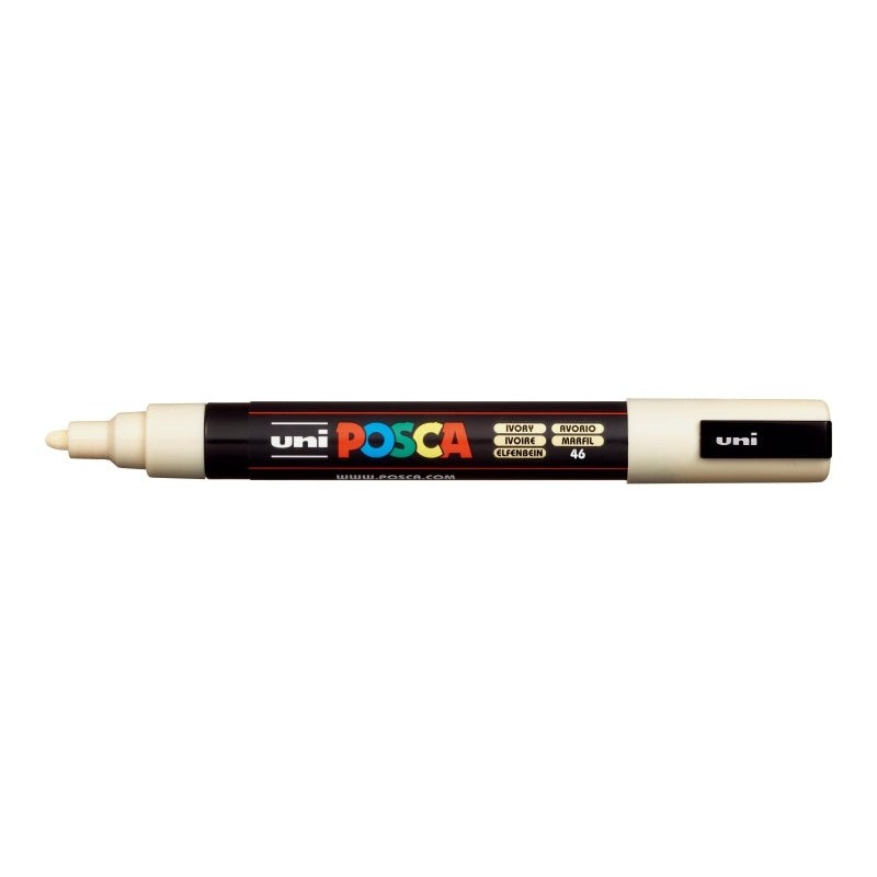 Posca PC-5M Marcador de Pintura - Ponta de Poliéster 1.8-2.5mm - Tinta à Base de Água - Resistente à Luz - Não Permanente - Cor