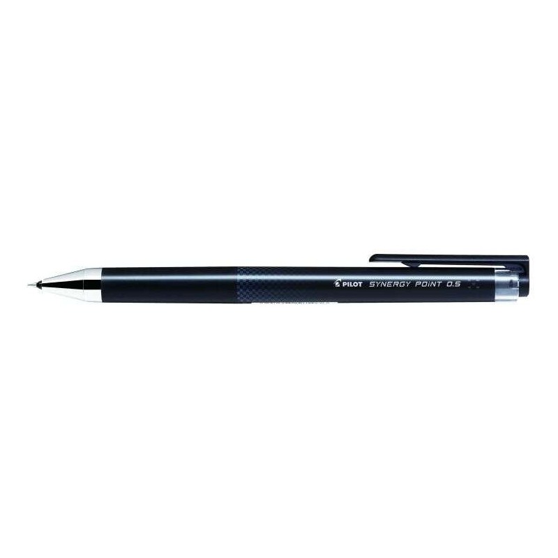 Pilot Esferográfica de Gel Synergy Point Retrátil - Recarregável - Ponta Fina 0,5mm - Traço 0,25mm - Cor Preto