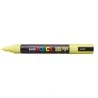 Posca PC-5M Marqueur Peinture - Pointe en Polyester 1.8-2.5mm - Encre à Base d'Eau - Résistant à la Lumière - Couleur Jaune