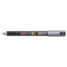 Posca PC-1MR Paint Marker - 0.7mm Fibre Roller Tip - Water-Based Pigmented Ink - Light Resistant - Silver Colour
