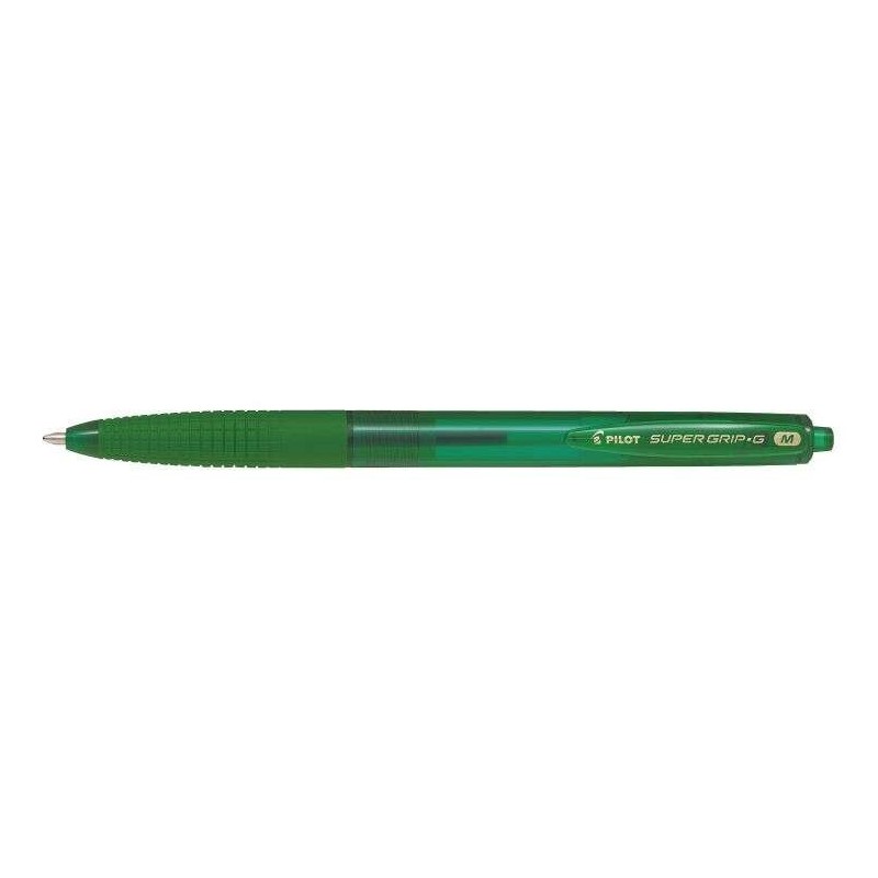 Pilot SuperGrip G Esferografica de Bola Retratil - Ponta Redonda 1,0mm - Traco 0,4mm - Tinta de Oleo - Pega Ergonomica - Cor