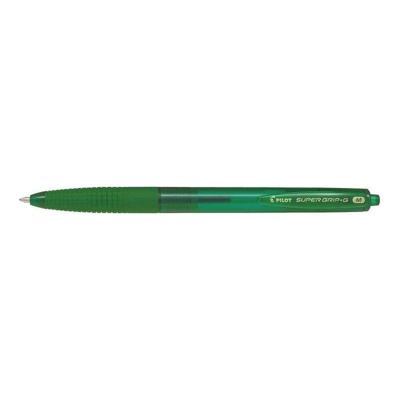 Pilot SuperGrip G Esferografica de Bola Retratil - Ponta Redonda 1,0mm - Traco 0,4mm - Tinta de Oleo - Pega Ergonomica - Cor
