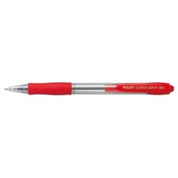 Pilot Esferográfica de Esfera Retrátil SuperGrip - Ponta Redonda 1,0mm - Traço 0,27mm - Tinta de Óleo - Grip Ergonómico - Cor