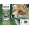 Epson T1285 Pack de 4 Cartouches d'Encre Originales - C13T12854012