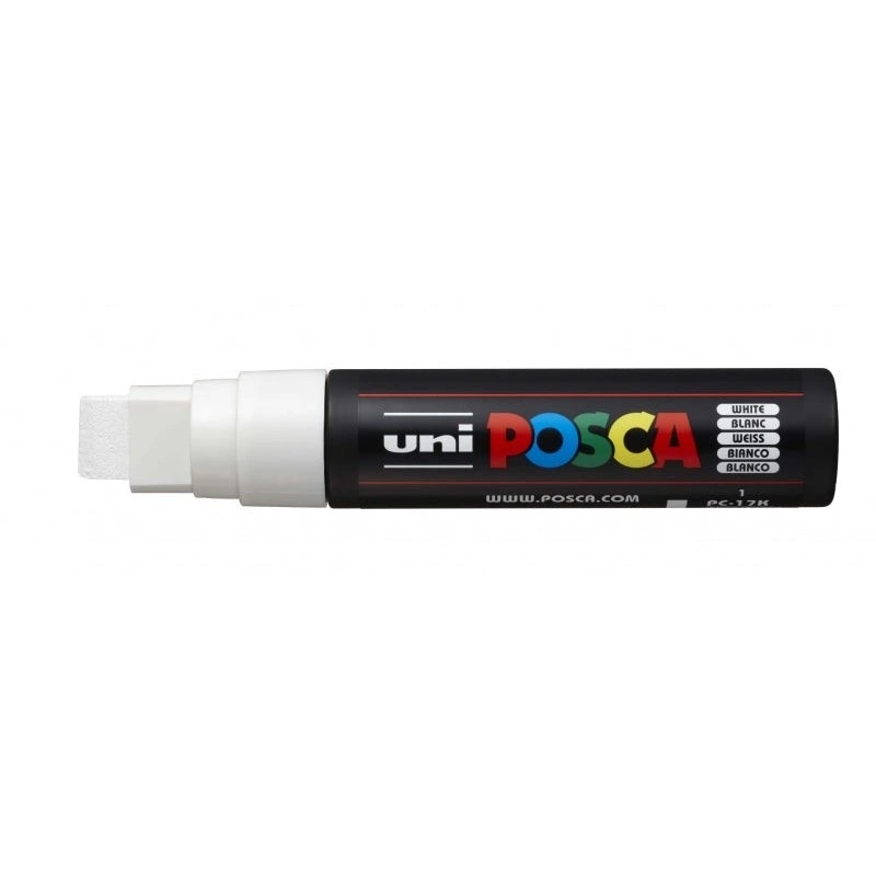 Posca PC-17K Marcador de Pintura - Punta Biselada de Poliester 15mm - Ancho de Trazo Muy Grueso - Tinta Base al Agua