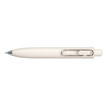 Uni-ball One P Boligrafo Retractil con Punta Fina 0.5mm - Agarre Suave y Comodo - Tinta Color Negro - Cuerpo de Color Blanco