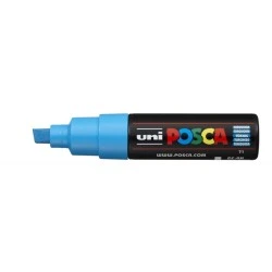 Posca PC-8K Marcador de Pintura - Ponta Biselada Acrílica 8mm - Tinta à Base de Água - Resistente à Luz - Não Permanente - Cor