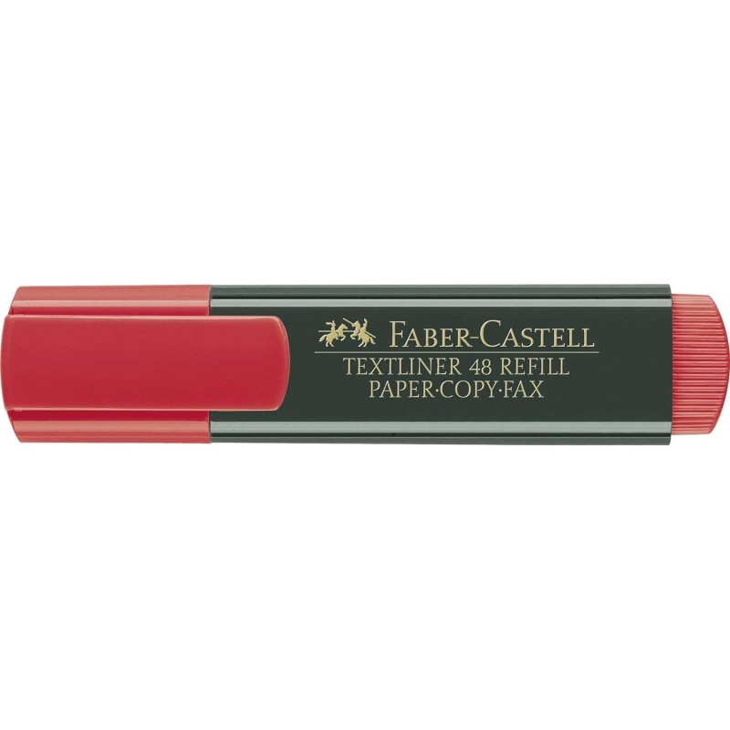 Faber-Castell Surligneur Fluorescent Textliner 48 - Pointe Biseautée - Tracé entre 1.2mm et 5mm - Encre à Base d'Eau - Couleur