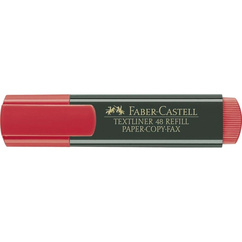 Faber-Castell Surligneur Fluorescent Textliner 48 - Pointe Biseautée - Tracé entre 1.2mm et 5mm - Encre à Base d'Eau - Couleur