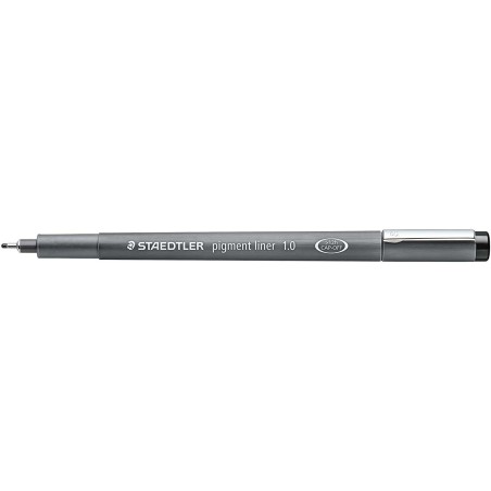 Staedtler Pigment Liner 308 Feutre Calibré - Trait 1mm - Séchage Rapide - Couleur Noir