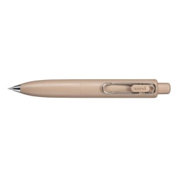 Uni-ball One P Esferográfica Retrátil com Ponta Fina 0,5mm - Pega Suave e Cómoda - Tinta de Cor Preta - Corpo de Cor Castanho
