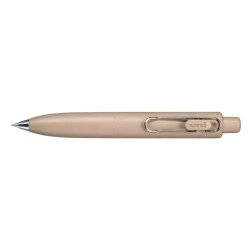 Uni-ball One P Esferográfica Retrátil com Ponta Fina 0,5mm - Pega Suave e Cómoda - Tinta de Cor Preta - Corpo de Cor Castanho