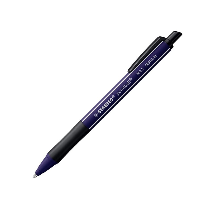 Stabilo Pointball Naturecolors Wildflower Esferográfica Retrátil - Traço 0,5mm - Feita com 87% Bioplástico - Punho
