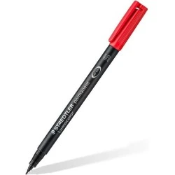 Staedtler Lumocolor Permanent 313 Fine Tip Permanent Marker - Line Width Approx. 0.4mm - Quick Drying - Red