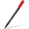 Staedtler Lumocolor Permanent 313 Fine Tip Permanent Marker - Line Width Approx. 0.4mm - Quick Drying - Red