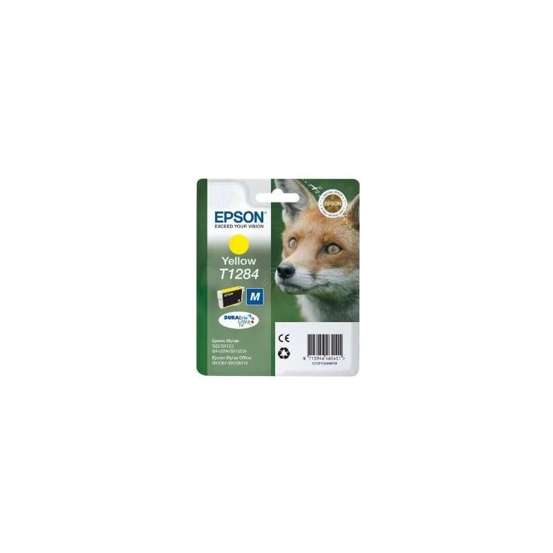 Epson T1284 Yellow Ink Cartridge Original - C13T12844012