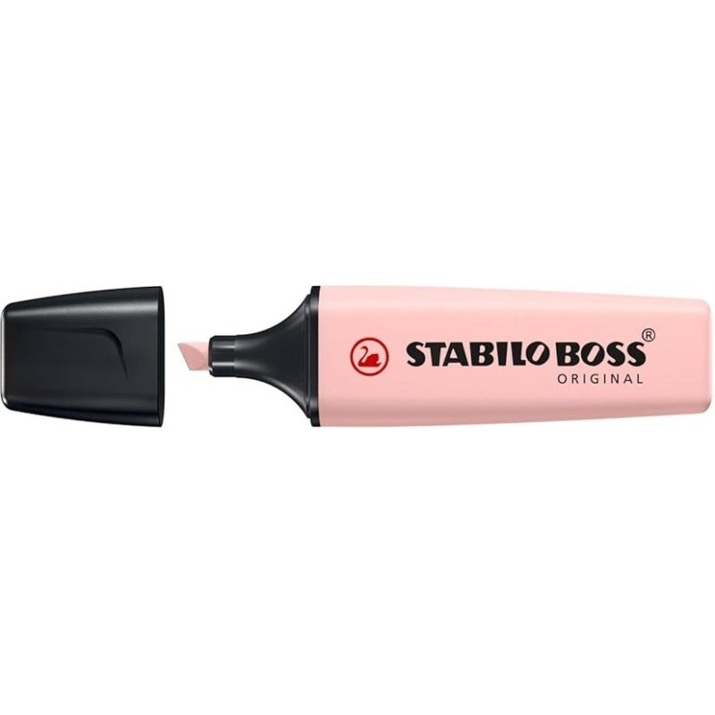 Stabilo Boss Naturecolors Wildflower Edition Surligneur Fluorescent - Tracé entre 2 et 5mm - Encre à Base d'Eau - Couleur Rose
