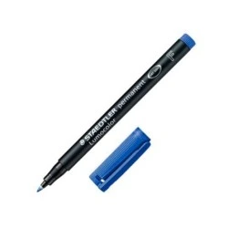 Staedtler Lumocolor 318 Marqueur Permanent - Pointe Fine Ronde - Trait 0.6mm - Capuchon avec Clip - Séchage Rapide - Couleur