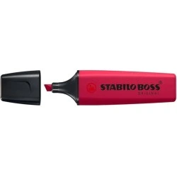Stabilo Boss Naturecolors Wildflower Edition Highlighter - 2 to 5mm Line Width - Water-Based Ink - Burgundy Red