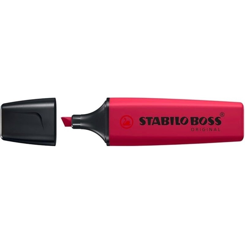 Stabilo Boss Naturecolors Wildflower Edition Highlighter - 2 to 5mm Line Width - Water-Based Ink - Burgundy Red