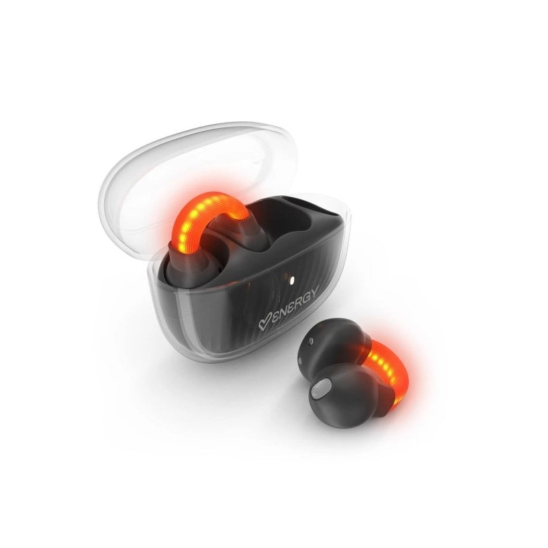 Energy Sistem LightPods Auscultadores True Wireless - Bluetooth 5.4 - Sistema Safety Lights - Até 25h de Autonomia - Tecnologia