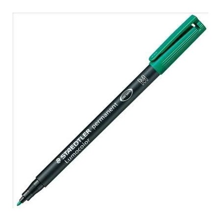 Staedtler Lumocolor 317 Rotulador Permanente - Punta Media Redonda - Trazo 1mm Aprox - Capuchon con Clip - Secado Rapido