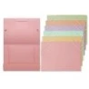 Bismark A5 Folder with Flaps - Polypropylene - Elastic Band Closure - Assorted Pastel Colours