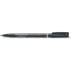 Staedtler Lumocolor Permanent 319 Fine Tip Permanent Marker - 0.6mm Line Width - For Special Applications - Quick Drying