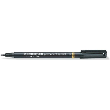 Staedtler Lumocolor Permanent 319 Marqueur Permanent à Pointe Fine - Tracé 0.6mm - Pour Applications Spéciales - Séchage Rapide