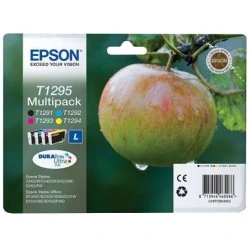 Epson T1295 Pack de 4 Cartouches d'Encre Originales - C13T12954012