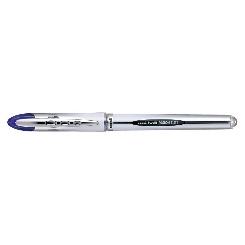 Uni-ball Vision Elite UB-200 Liquid Ink Rollerball - Ball Tip 0.8mm - Anti-Leak System for Travel - Blue