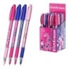 ErichKrause U-109 Stick and Grip Pinna Kotta Ballpoint Pen with Cap - Assorted Designs - 0.3mm Line Width - Rubber Grip Zone