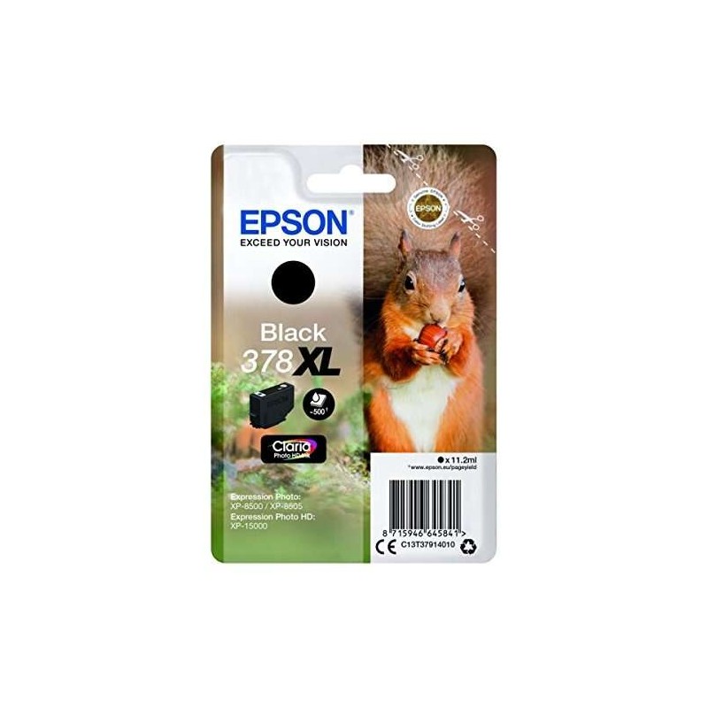 Epson 378XL Preto Cartucho de Tinta Original - C13T37914010
