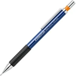 Staedtler Mars Micro 775 Portaminas 0.9mm - Punta Metalica Retractil - Mina Amortiguada - Grip de Caucho - Clip Metalico