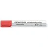 Staedtler Lumocolor 351 Rotulador para Pizarra - Punta Redonda - Trazo 2mm - Capuchon con Clip - Color Rojo