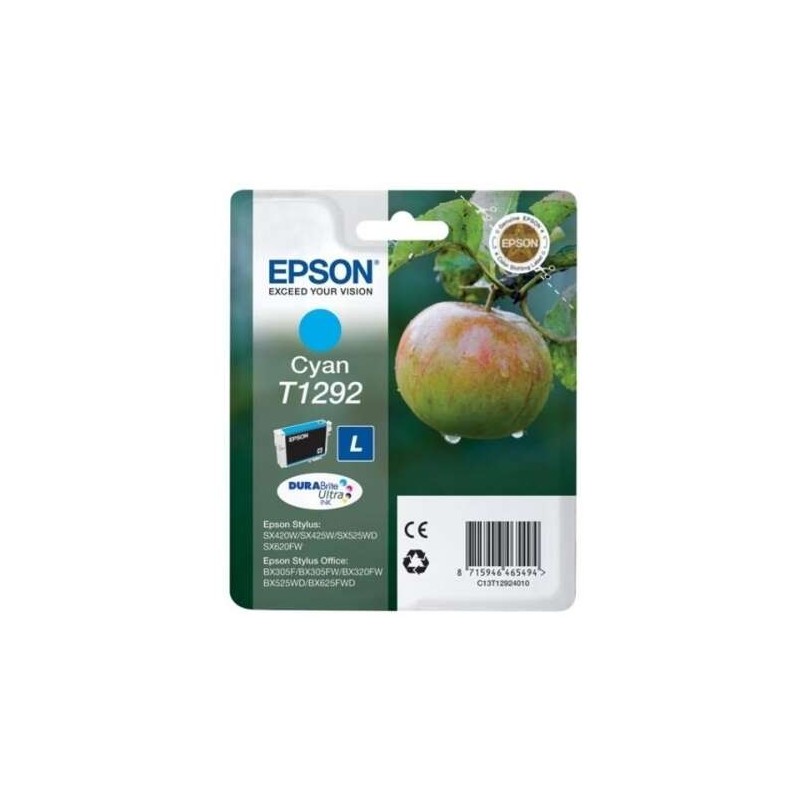 Epson T1292 Cyan Cartouche d'encre Original - C13T12924012