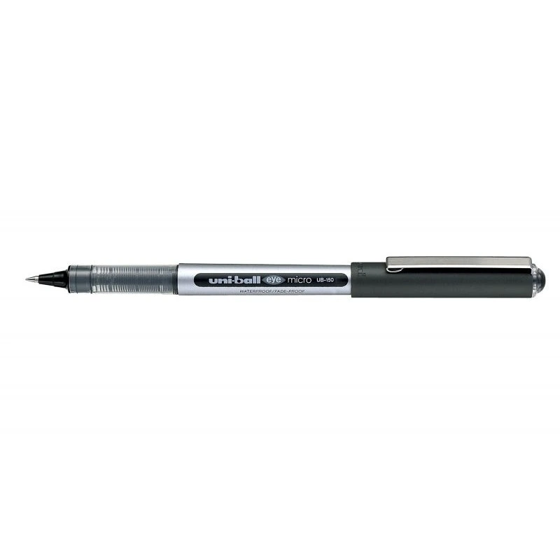 Uni-ball Eye Micro UB-150 Esferográfica de Tinta Líquida - Ponta de Esfera 0,5mm - Tinta Resistente à Água e à Luz - Sistema de