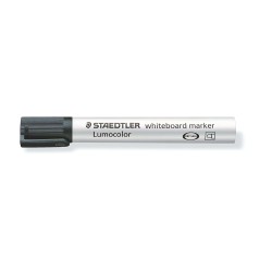 Staedtler Lumocolor 351 Whiteboard Marker - Bullet Tip - 2mm Line Width - Cap with Clip - Black