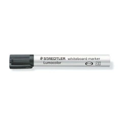 Staedtler Lumocolor 351 Whiteboard Marker - Bullet Tip - 2mm Line Width - Cap with Clip - Black