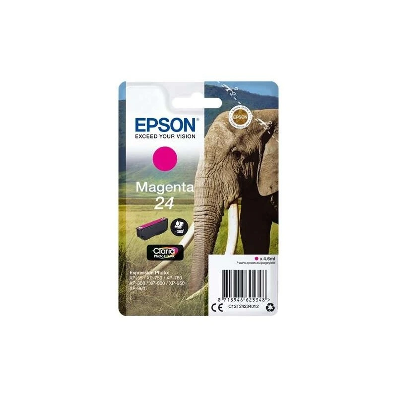 Epson T2423 (24) Magenta Cartouche d'encre Original - C13T24234012