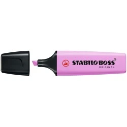 Stabilo Boss 70 Pastel Fluorescent Highlighter - 2 to 5mm Line Width - Refillable - Water-Based Ink - Icy Fuchsia Colour